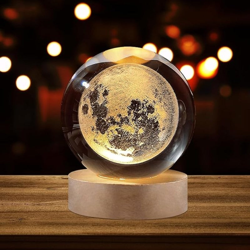 Crystal Moon Ball Lamp