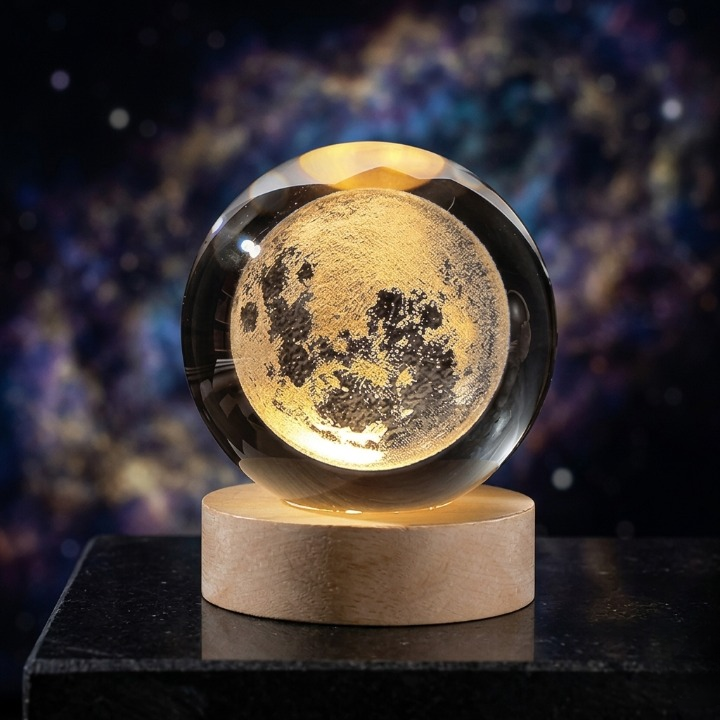 Crystal Moon Ball Lamp