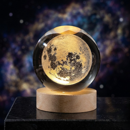 Crystal Moon Ball Lamp