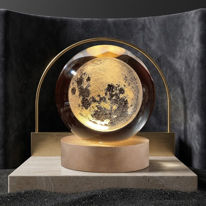 Crystal Moon Ball Lamp