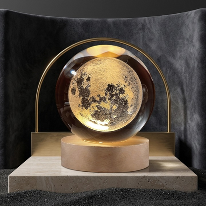 Crystal Moon Ball Lamp