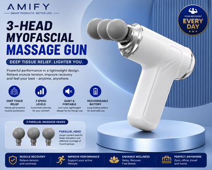 3-Head Massage Gun
