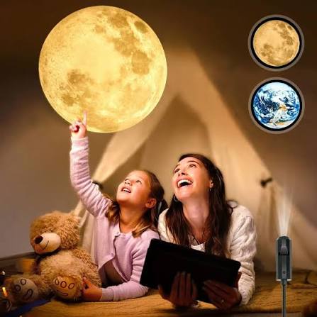 USB Moon Earth Projector